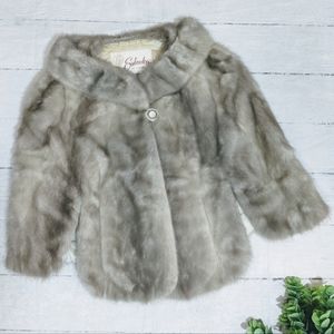 Rare Azurine Mink Stole